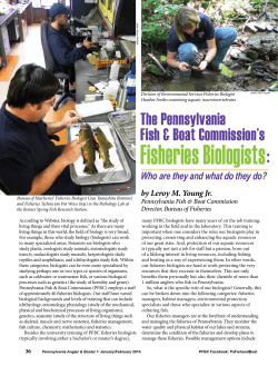 Fisheries Biologists - Fish and Boat Commission