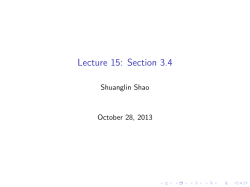 Lecture 15: Section 3.4