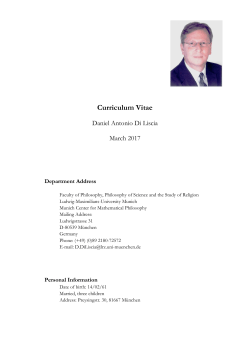 CV, Di Liscia Daniel A. (April 2017)