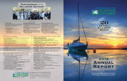 2016 Annual Report - Partnership for the Delaware Estuary
