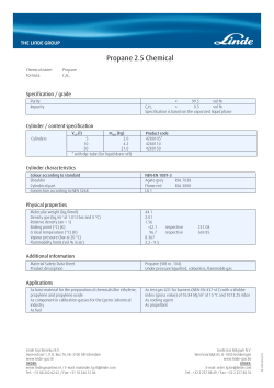 Propane 2.5 Chemical