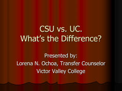 CSU vs. UC. What`s the Difference?