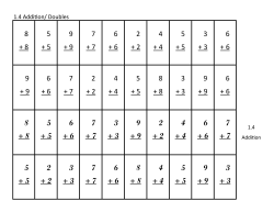 1.4 Addition/ Doubles