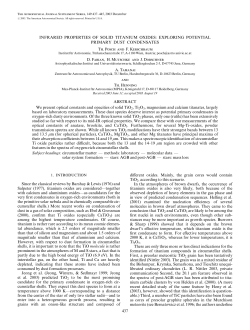 INFRARED PROPERTIES OF SOLID TITANIUM OXIDES