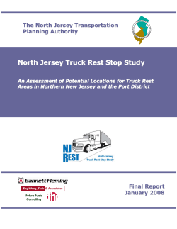 North Jersey Truck Rest Stop Study