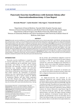 A Case Report - JOP. Journal of the Pancreas