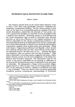 Rethinking Equal Protection in Dark Times