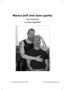 Master Jeff and slave sparky