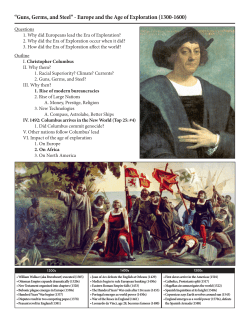 Europe and the Age of Exploration (1300-1600)