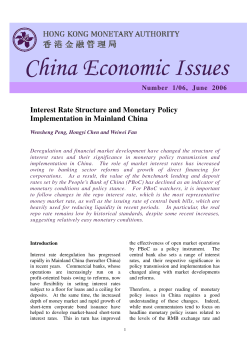 China Economic Issues