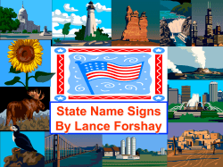 State Name Signs By Lance Forshay
