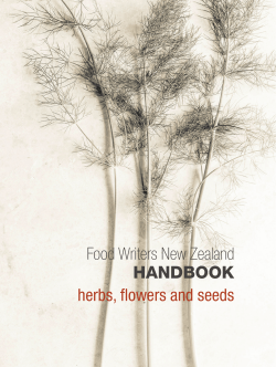herbs, flowers and seeds - The New Zealand Guild of Food Writers