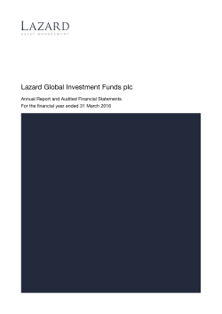Lazard Global Investment Funds plc