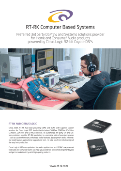 Cirrus Logic DSP Design - RT-RK