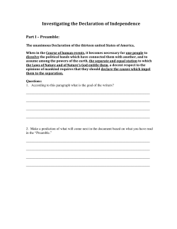 Investigating the Declaration of Independence File