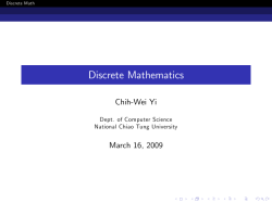 Discrete Mathematics
