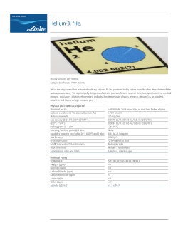 Helium-3 - Linde Premium Products