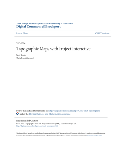 Topographic Maps with Project Interactive