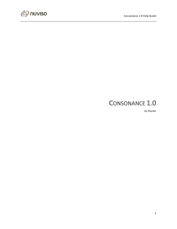 Consonance Help Guide