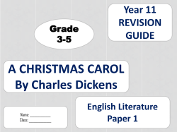 A Christmas Carol 4-6 Revision Guide
