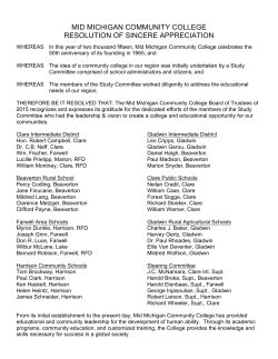 signed board resolution thanking study committee