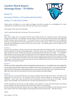 Round 12 Glenunga U9 White vs Goodwood Black