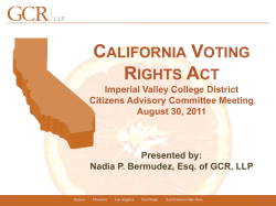 california voting rights act