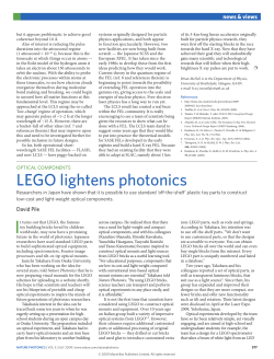 Optical components: LEGO lightens photonics