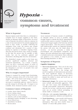 Hypoxia - ABI Staff Training