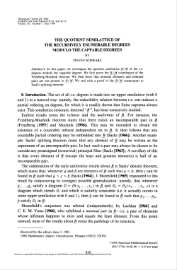 the quotient semilattice of - American Mathematical Society