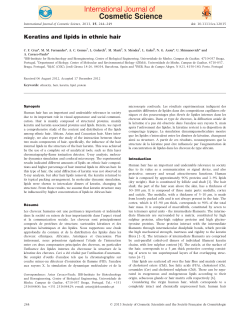 Keratins and lipids in ethnic hair