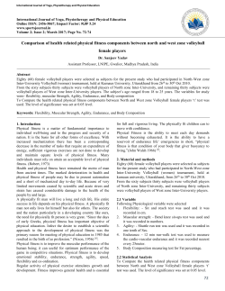 72 Comparison of health related physical fitness components