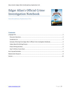 Edgar Allan`s Official Crime Investigation Notebook