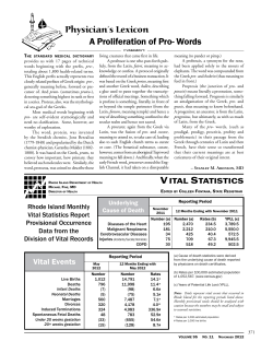 a Proliferation of Pro- Words - Rhode Island Medical Society