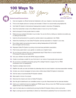 100 Ways To - Delta Phi Epsilon