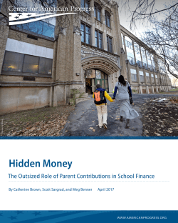 Hidden Money - Center for American Progress
