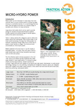 Micro-hydro Power