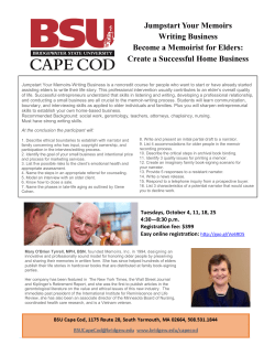 Jumpstart Your Memoirs Writing Business Become a Memoirist for