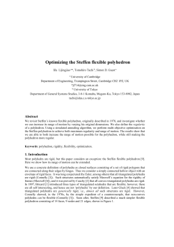 Optimizing the Steffen flexible polyhedron