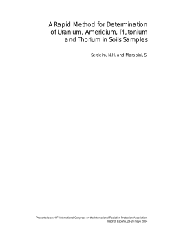 A Rapid Method for Determination of Uranium, Americium