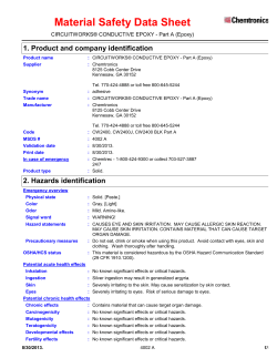 Material Safety Data Sheet