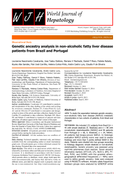 Genetic ancestry analysis in non-alcoholic fatty liver disease