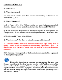 4.6 Newton`s 3 Law (N3) Q: What is N3? Q: What does it mean? For