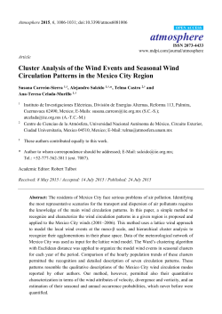 Cluster Analysis of the Wind Events and Seasonal Wind Circulation