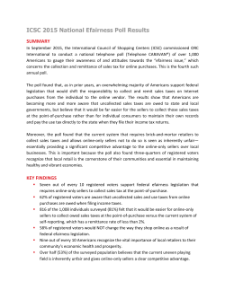 ICSC 2015 National Efairness Poll Results