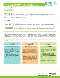 THE VISIBILITY OF LIGHT (1 Hour)