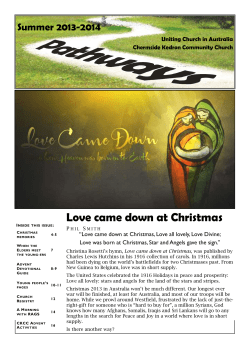 Love came down at Christmas