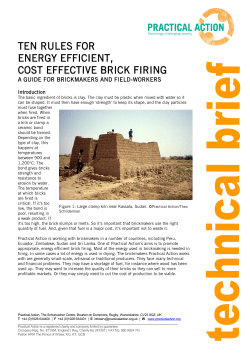 Ten Rules of Efficient Brick Making
