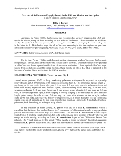 (Zygophyllaceae) in the USA and Mexico, and