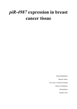 piR-4987 expression in breast cancer tissue